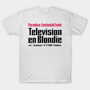 Television en Blondie Amsterdam Concert Poster (1977) T-Shirt